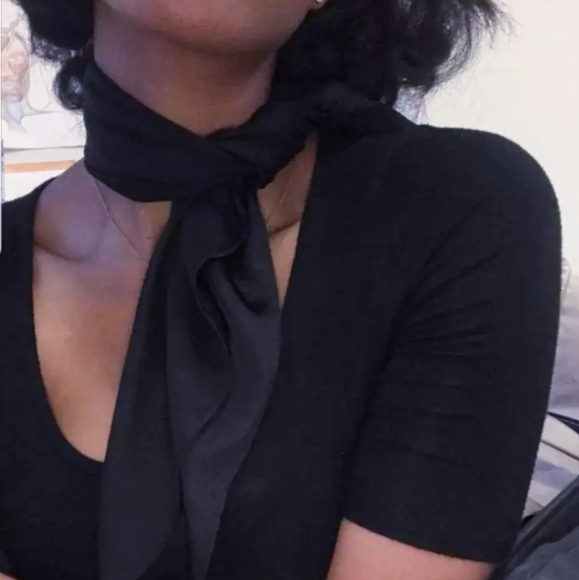 Large Silky Scarf Head Neck Hair Bag 28x28 - Picture 2 of 5